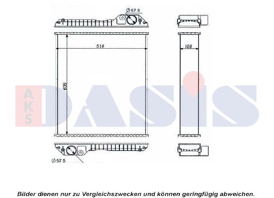 AKS DASIS Radiaator,mootorijahutus 440606N